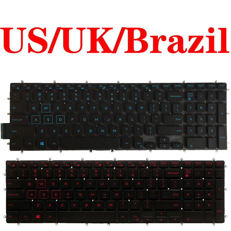 US/UK/Brazil /BR Laptop Keyboard for Dell G3 3590 3579 3779 3590 3593 G5 5500 15 5590 5587 G7 7588 1