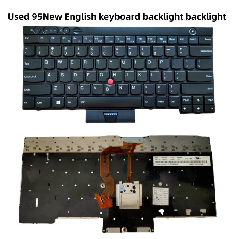 Original Used US Backlit Keyboard For Lenovo ThinkPad T430 T430I X230 X230I T530 W530 English NO Bac