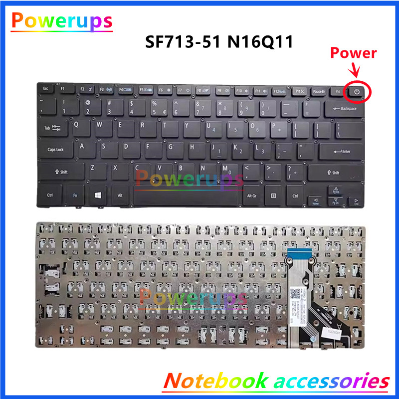 New Original Laptop/Notebook US Keyboard For Acer Swift 7 SF713-51 SF713-51-M5MP N16Q11 Spin 7 SP714
