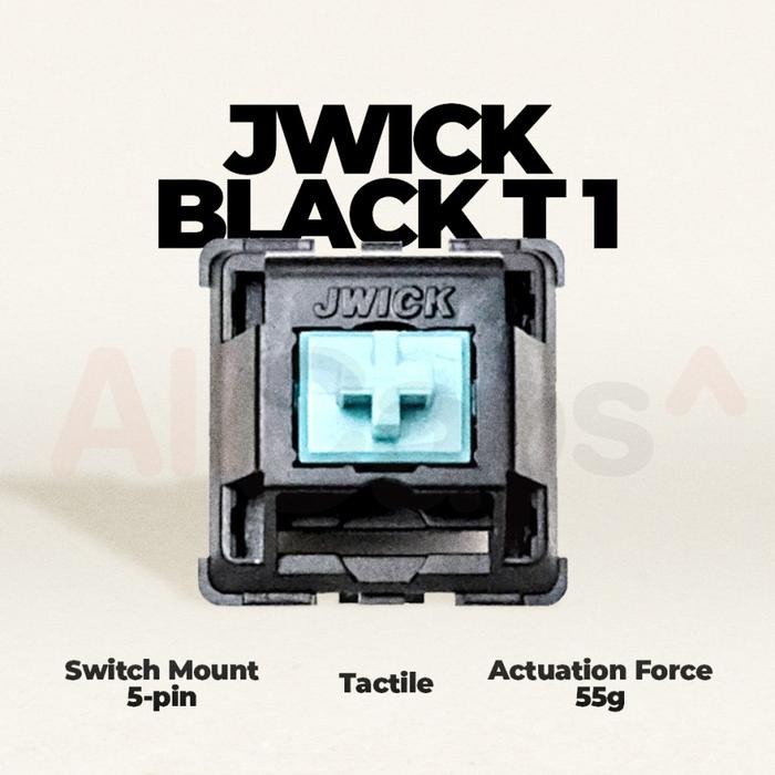 JWK / JWICK Black T1 Tactile Switch 67g PCB Mount *