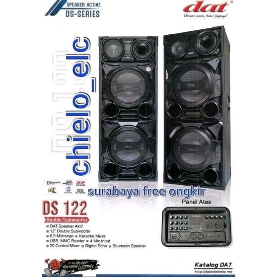 SPEAKER AKTIF DAT DS 122+2MIC DAT DS 122 12'x4 SPEAKER BLUETOOTH, SPEAKER *