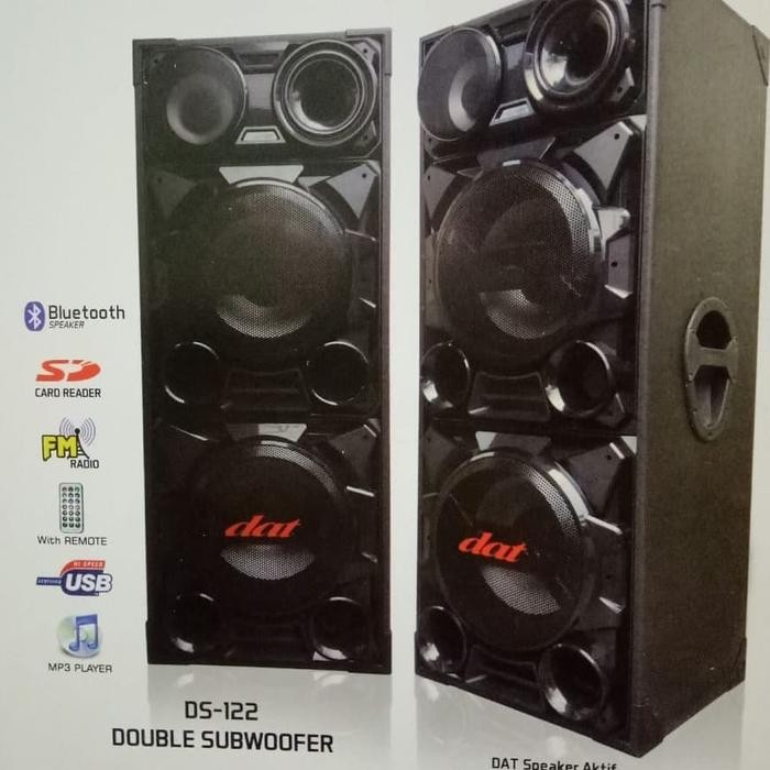 speaker aktif DAT DS122 / DS 122 double subwoofer *