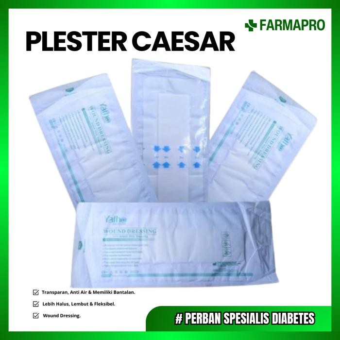 Plaster Anti Air Transparan Perban Untuk Luka Caesar Dressing Film *