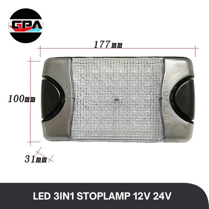 Spesial Led Stoplamp 3In1 12V 24V Per Pcs Hella Duraled Kupu Lampu Bak Stoplamp Lampu Belakang Hella