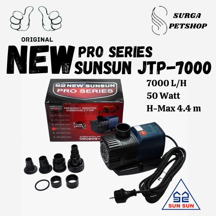 NEW SUNSUN JTP 7000 PRO POMPA AIR CELUP AKUARUM KOLAM IKAN JTP7000
