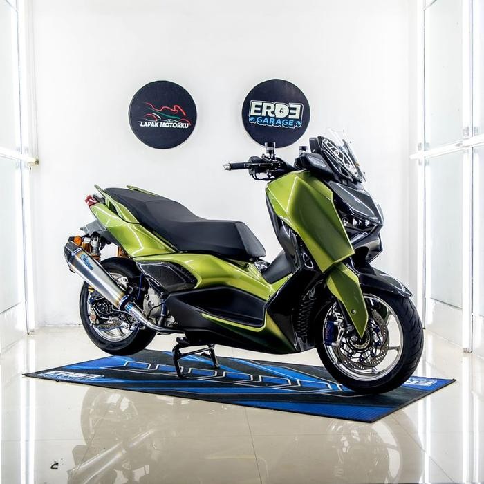 KNALPOT VILLAN RX1 SILVER BLUE FULL SYSTEM XMAX OLD XMAX CONECTED