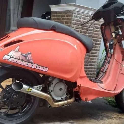 Knalpot Pekajaman Muffler Original Jogja Vespa Sprind Flow
