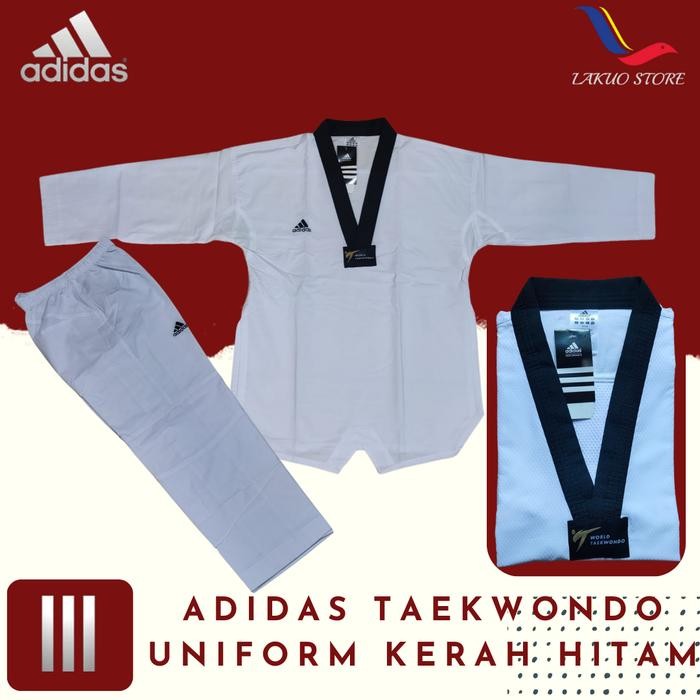 Dobok Adidas Fighter / Uniform Taekwondo / Seragam Taekwondo Pasti Ori