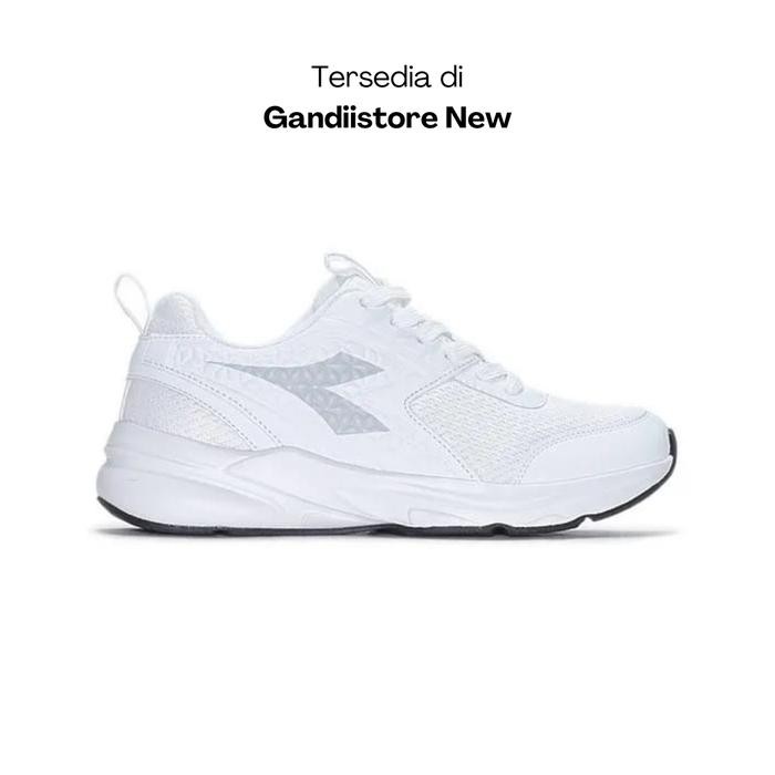 Sepatu Running Lari Pria Diadora Hucimo (M) DIAF1231003W Full White