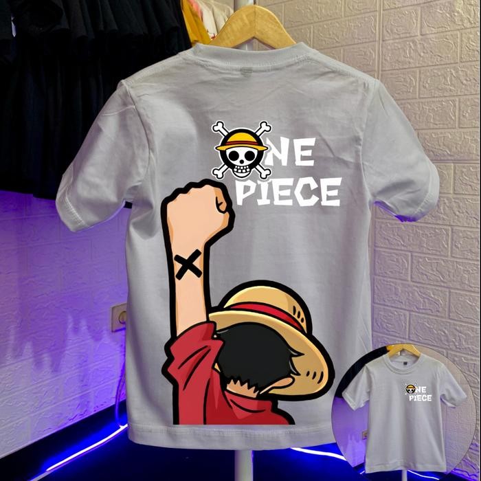 (Expert) Kaos Anak Laki Laki Anime One Piece Luffy-X 1-11 Tahun Cotton Combed 30s Baju Kaos