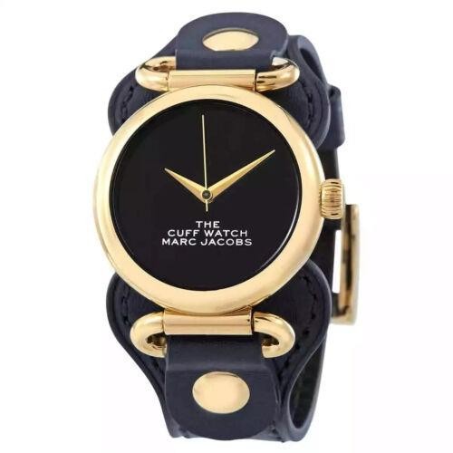 JAM TANGAN BRANDED MJ0120179288 The Cuff Watch Ladies Black Dial Blue Leather Strap