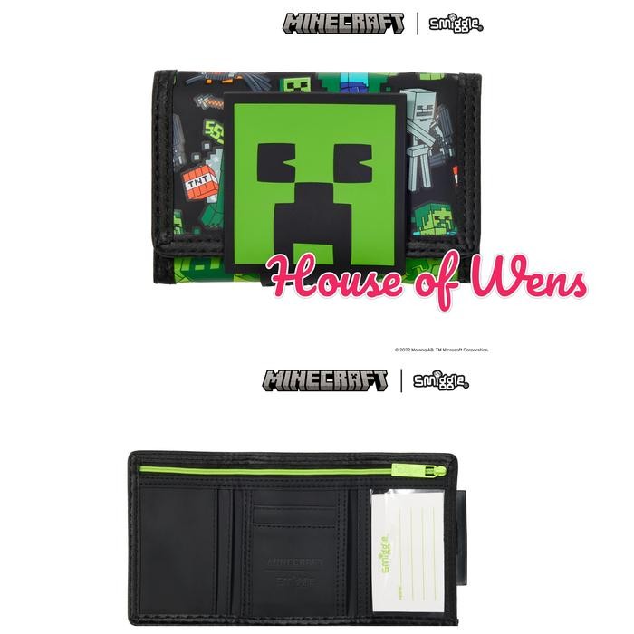 Terbaru Smiggle Minecraft Character Wallet Original - Dompet Smiggle