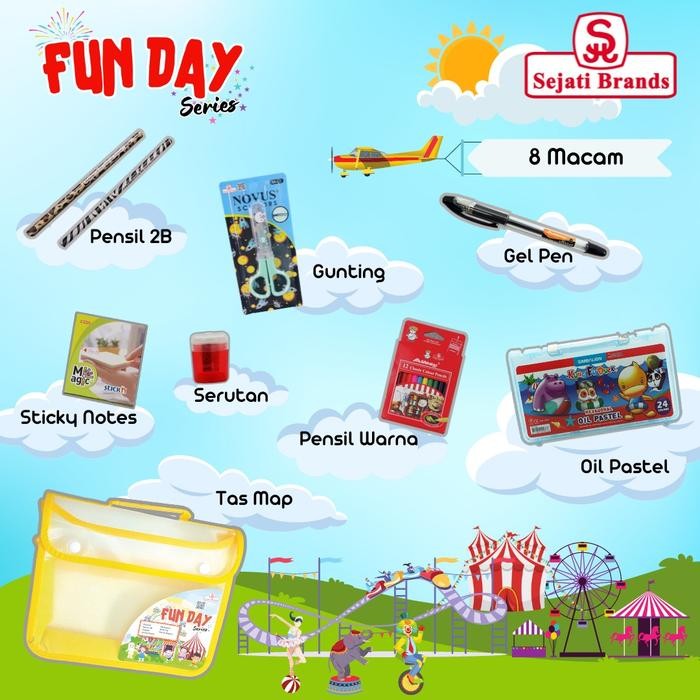 

TERMURAH Paket TAB ( Tahun Ajaran Baru ) Lengkap Alat Tulis Sekolah Fun Day READY STOCK