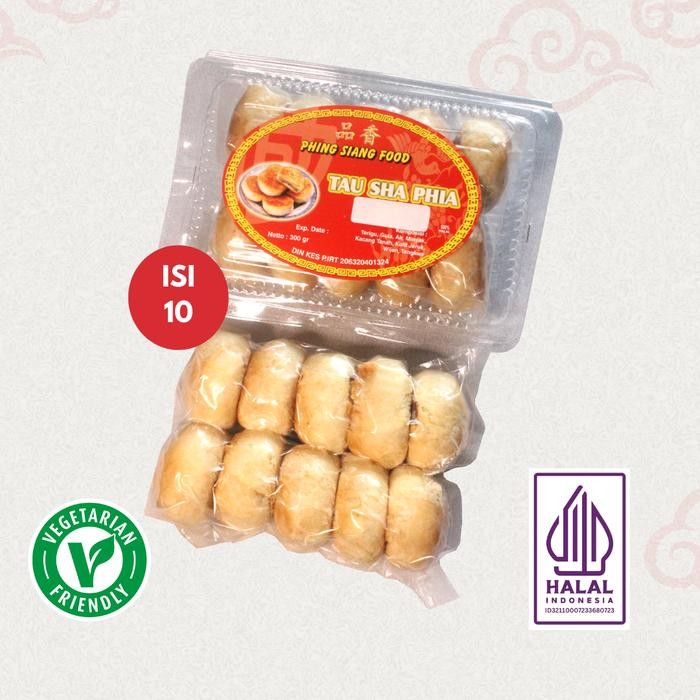 

ASLI PHING SIANG KUE TAUSHA PIA KHAS MEDAN isi 10pcs/pack vacuum packing Makanan Cemilan Kue Kopi