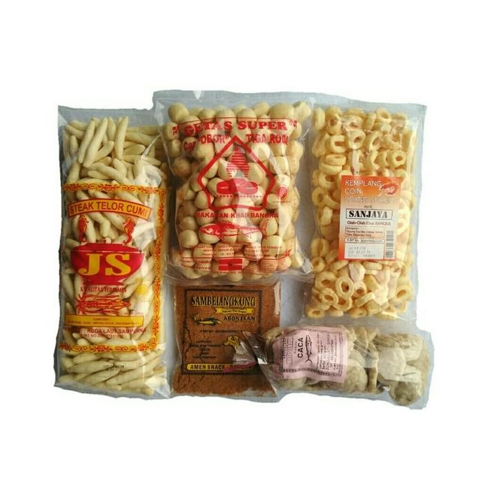 

DISKON Oleh Oleh Khas Bangka 5in1 paket hemat makanan khas bangka murah READY STOCK