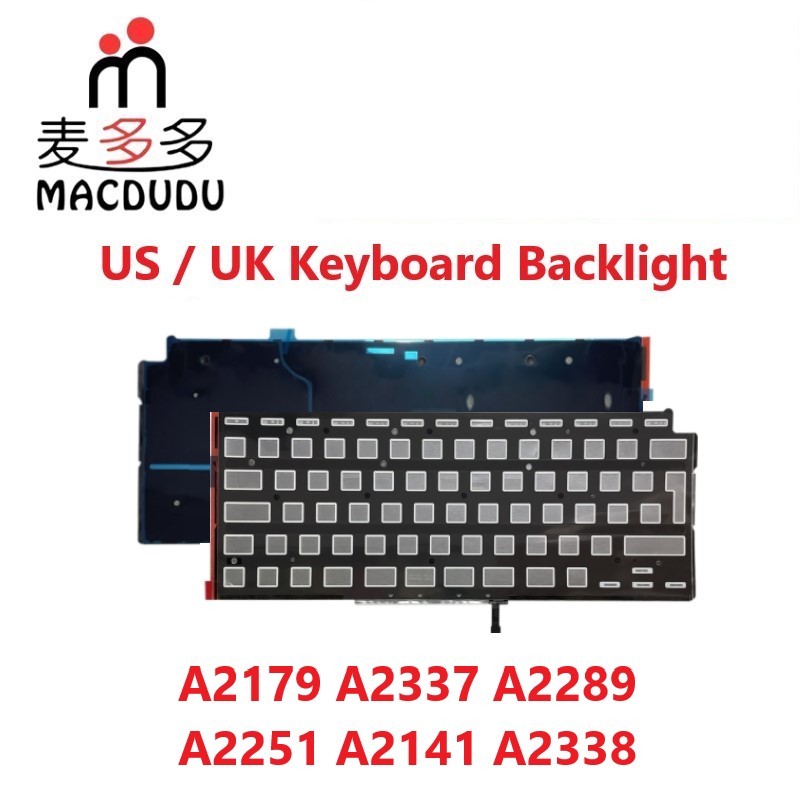 New Laptop Keyboard Backlight Replacement For Apple MacBook Pro Air Retina A2141 A2289 A2251 A2179 A
