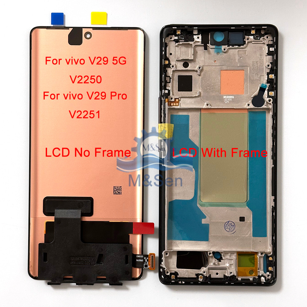 Original AMOLED For Vivo V29 5G V2250 V29 Pro V2251 V29e V29 Lite LCD Display Screen For Vivo V30 V2