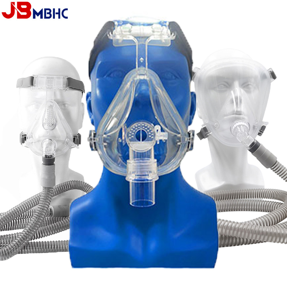 Original CPAP Full Face Mask Facial Nasal Mouth Mask Respirator Mask for Snoring Sleep Apnea Apply T