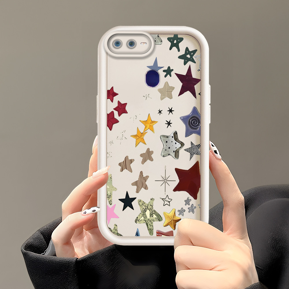 Casing Hp Untuk Case Phone Lampu Softcase Bintang Cassing Untuk OPPO F9 Warna C82136