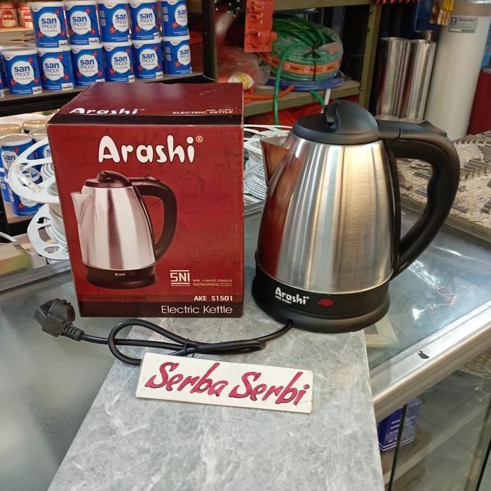 cerek teko pemanas air listrik stainless masih ready