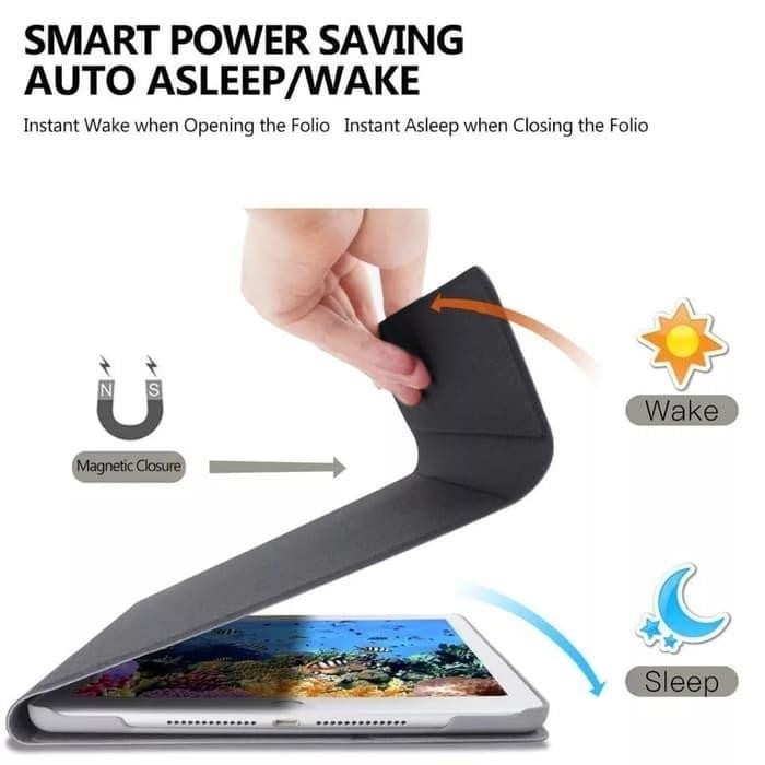 IPAD 7 10.2 2019 BLUETOOTH KEYBOARD LEATHER FLIP CASE PENCIL HOLDER