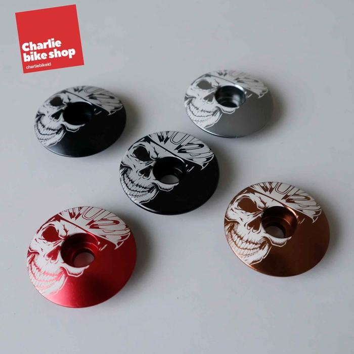 Kustom Caps Graphic Top Cap Made In Usa - Cycling Skull