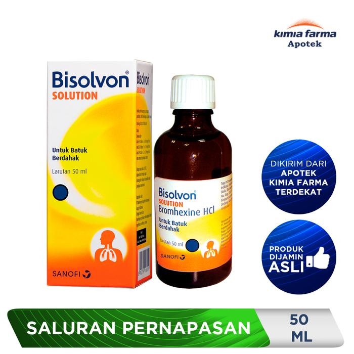 Bisolvon Solution 50 ml / Obat Batuk Berdahak / Kimia Farma