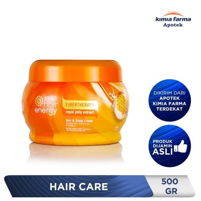 Makarizo Hair Energy Hair & Scalp Creambath Royal Jelly 500 Gr / Masker Rambut / Kimia Farma