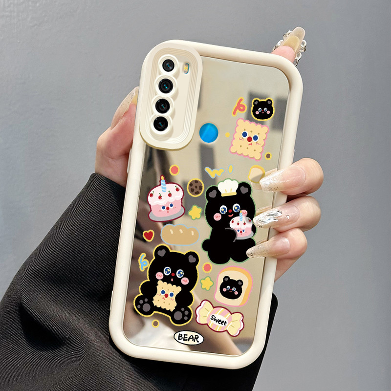 Casing Hp Xiaomi Redmi Note 8 Redmi Note 8T Redmi Note 8 Pro Case Casing Beruang hitam yang lucu HP 