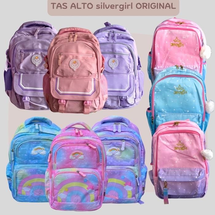 

Tas Sekolah Anak Perempuan Merk AltoGirl dan Silver Girl untuk SD SMP SMA Original