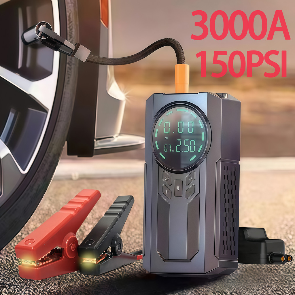 IMPORT JKUOO12V car battery starter 3000A instant start baseus jump starter versatile booster car