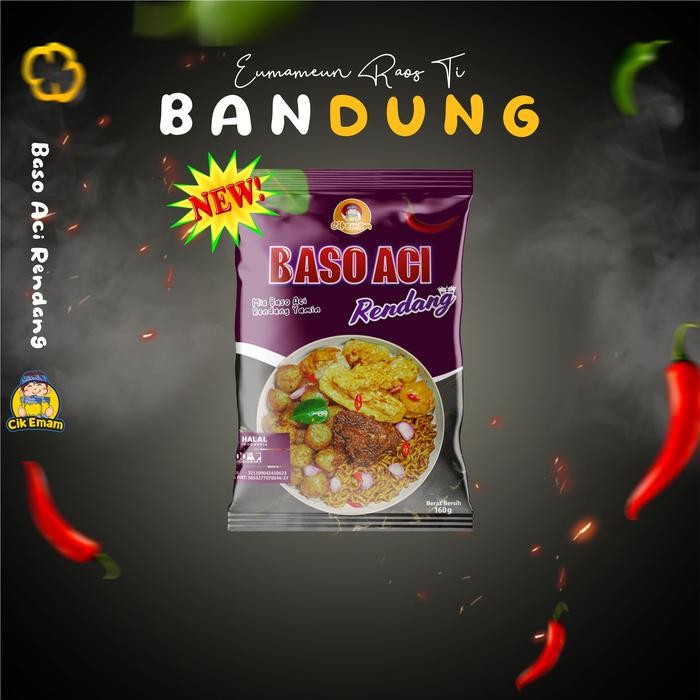 

CIKEMAM Baso Aci Rendang - Nyemek Yamin Original Pedas Gurih Viral Bakso Aci Boci Cik'emam Cik_emam