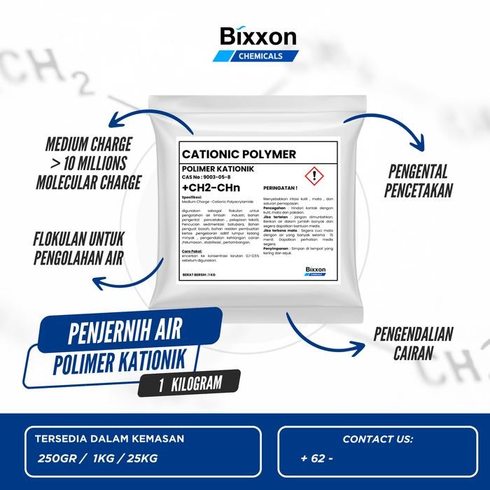 Polimer Kationik / Cationic Polymer/ Flokulan 1Kg best seller