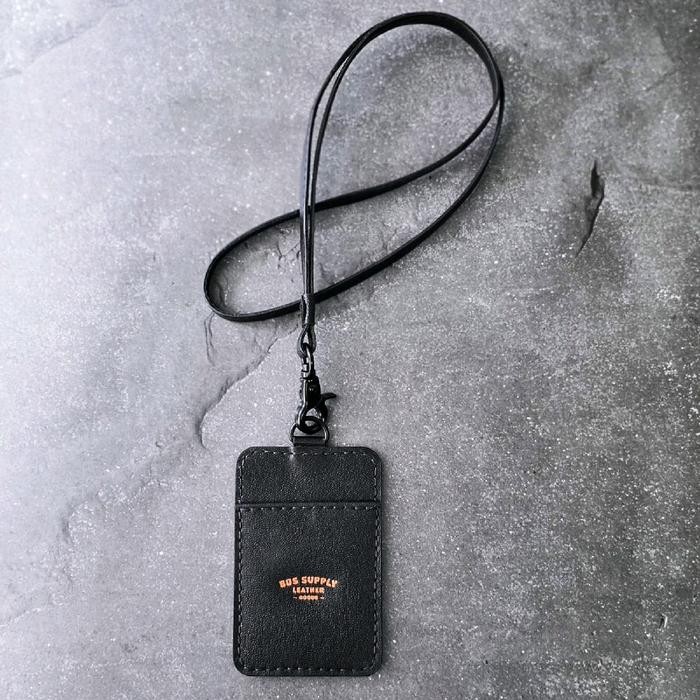 

BDS Marshal Copper - Full leather Lanyard ID card Holder