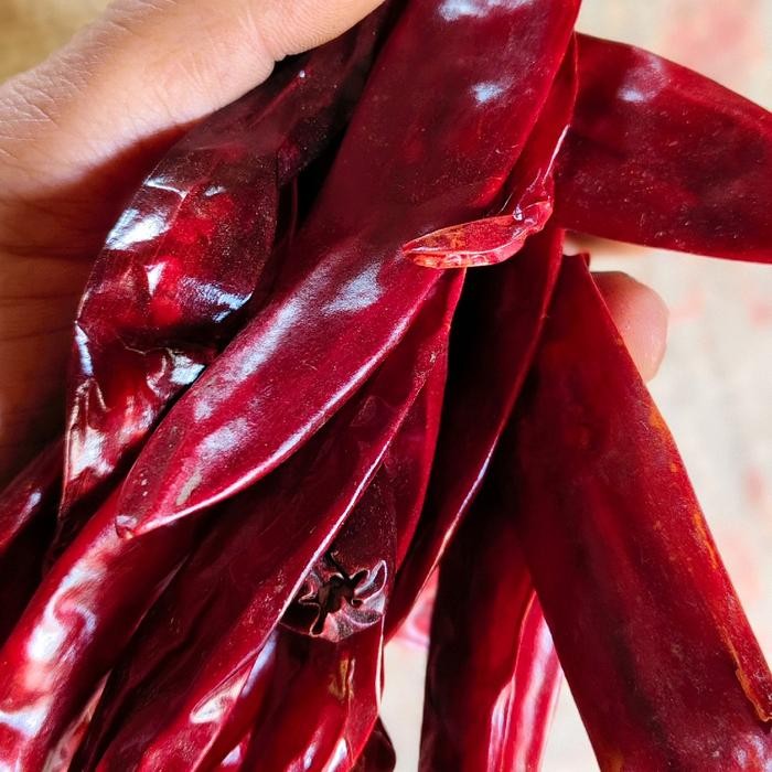 

1kg Cabe Merah Besar Kualitas Super Premium /Tidak Pedas, Bumbu Merah Rempah Cabai