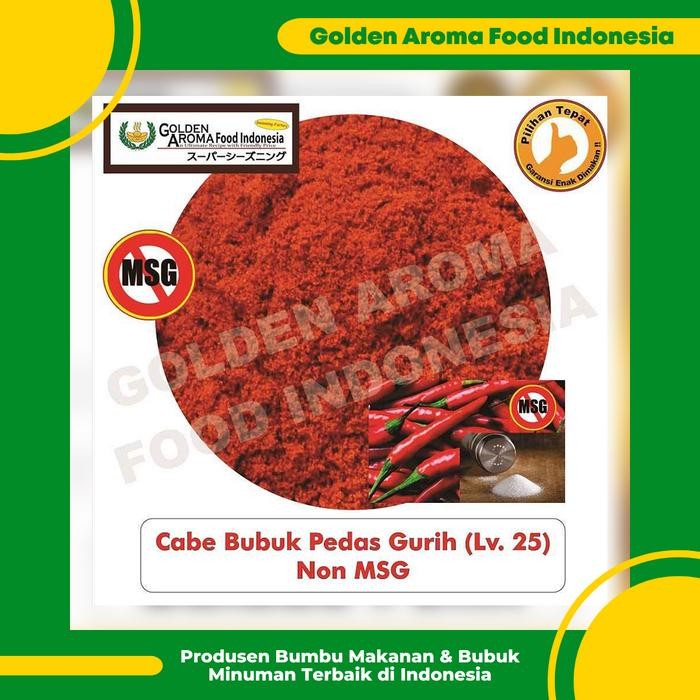

Cabe Bubuk Pedas Gurih Level 25 Non MSG 1 Kg Bubuk Cabe Gurih GAFI