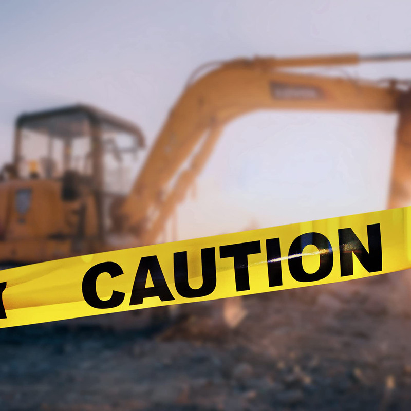 

100m Safety Yellow Caution Tape Barrier For Dangerous Areas