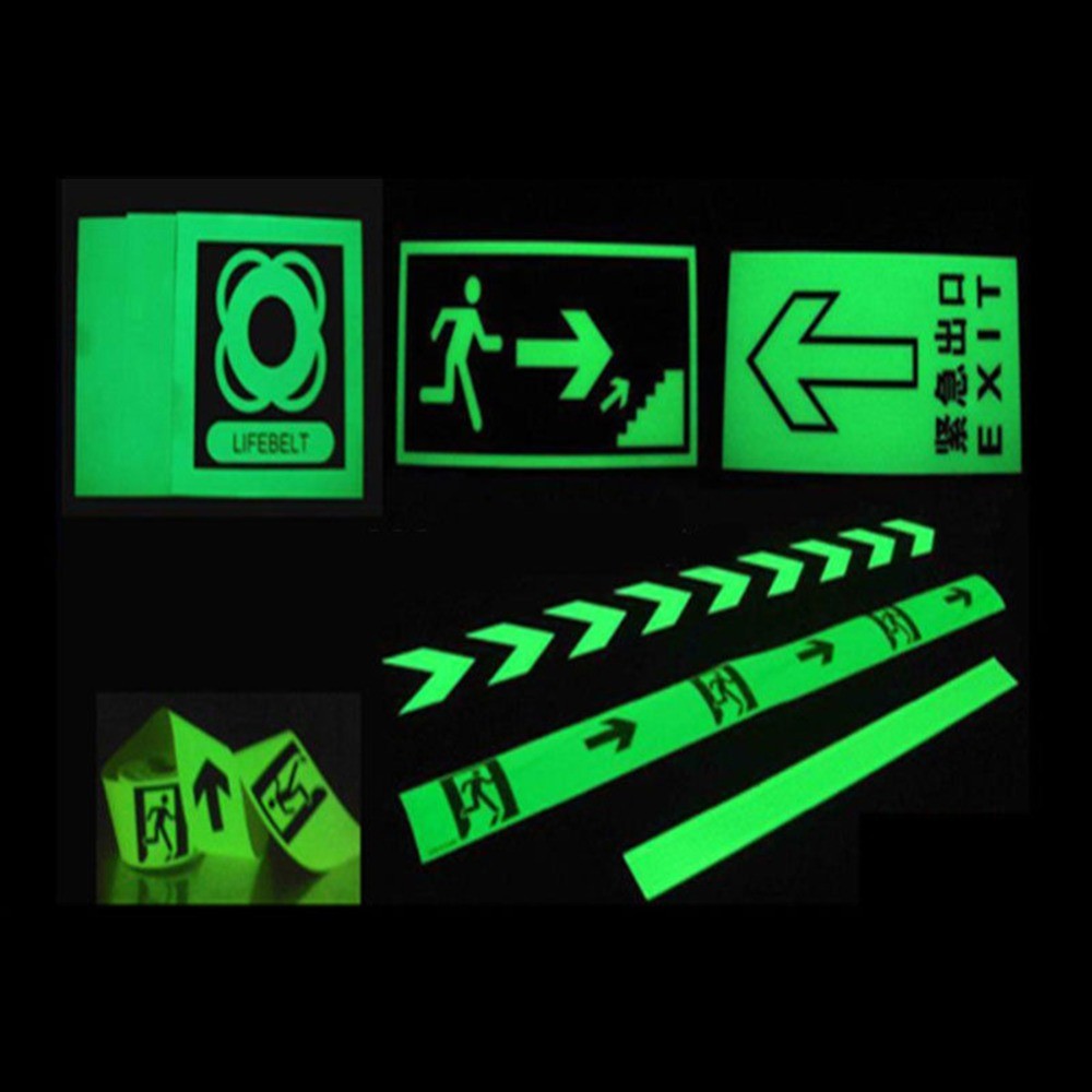 

Hot 2cm*3m Luminous Warning Tape Fluorescent Night Self-adhesive Glow In The Dark Sticker Tape