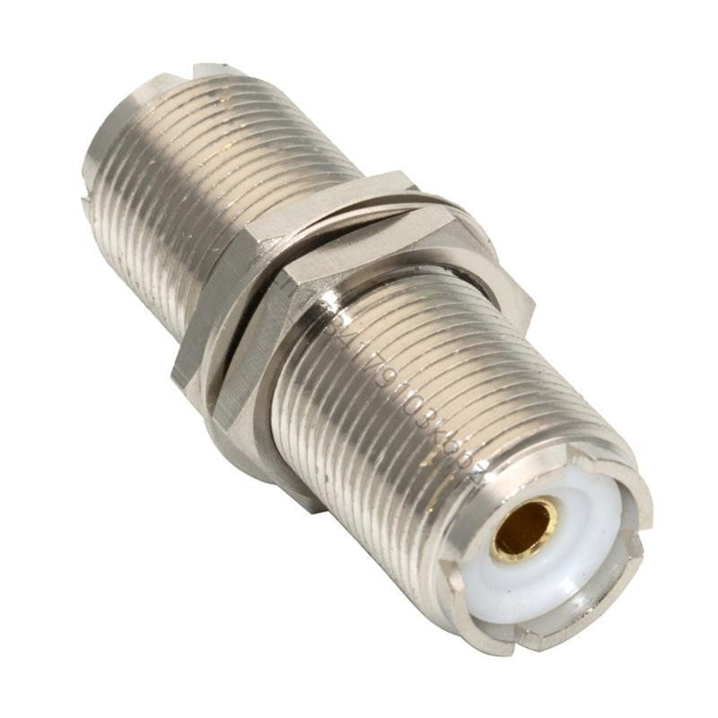 UHF to UHF RF Connector Coaxial UHF to SO239 Female RF UHF Radios Adapter for Antennas Wireless LAN