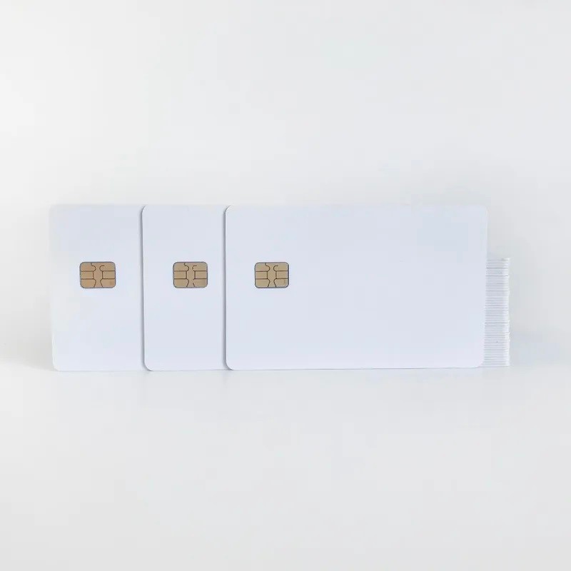 Blank PVC ID Card with 4442 Chip, Contact IC Card Membership Card 50 pcs