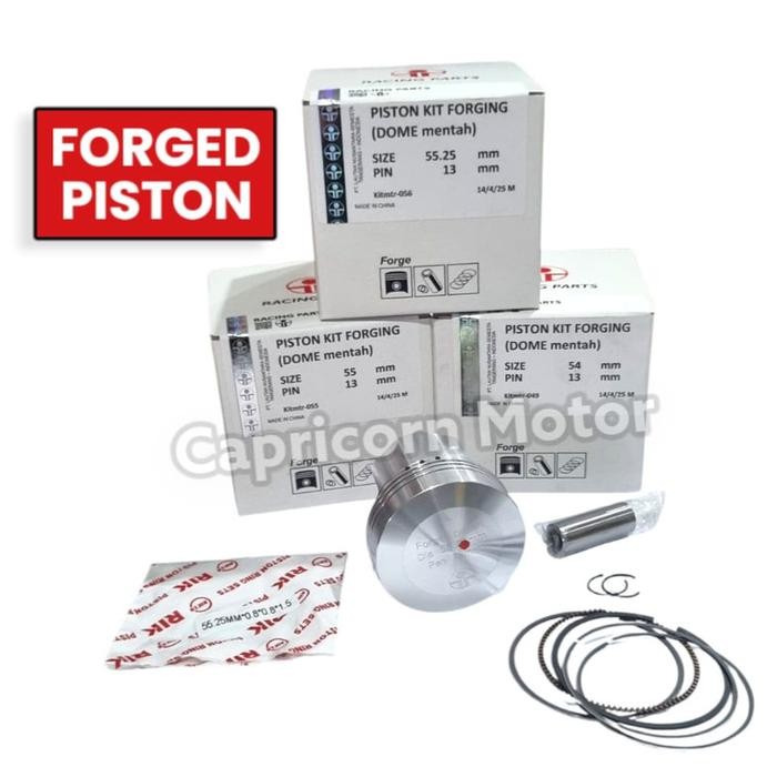 Piston Kit FORGED MENTAH CUSTOM DOME 55,25 54 55 PEN 13 ITI FORGING PISTON MENTAHAN *