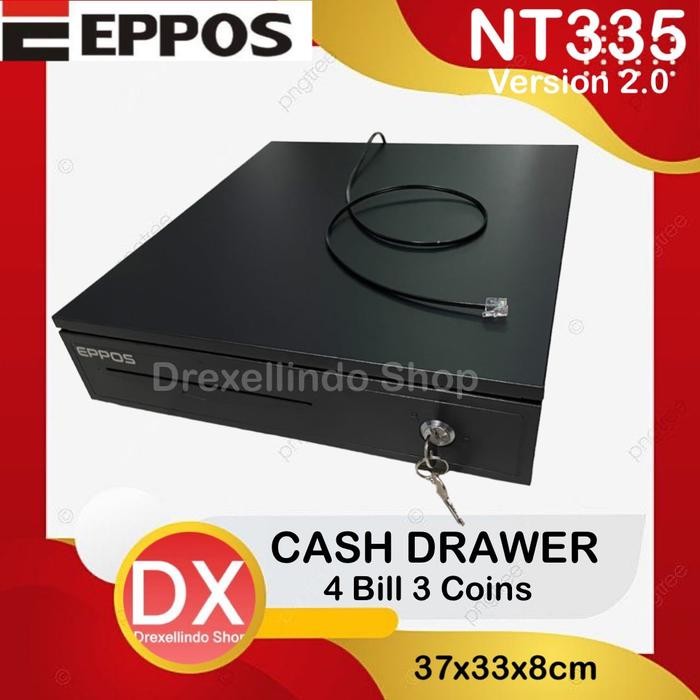

cash drawer / laci kasir 4 bill 3 coins eppos nt355 version 2.0 rj11 buka otomatis kode 864