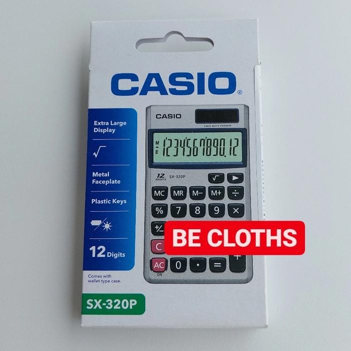 

casio sx-320p kalkulator mini pocket calculator dompet kode 467