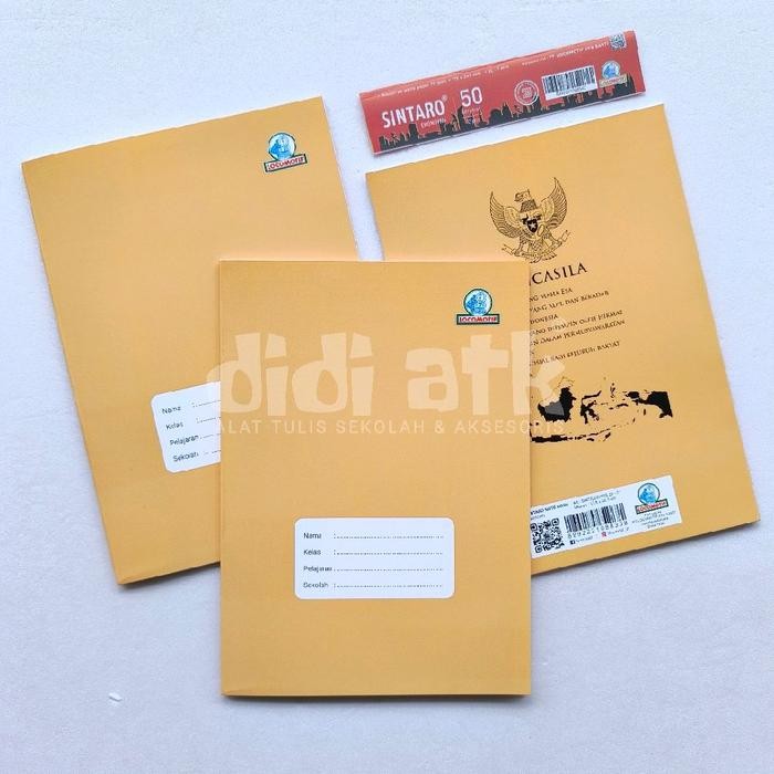 

Buku Tulis Campus Sintaro 50 Lembar Sampul Coklat 1 Pak (Isi 10 Pcs) - Paper Stationery