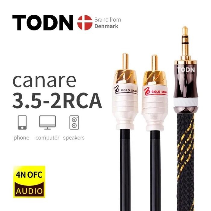 canare HiFi cable audio RCA cable Audio signal wire plug 3.5mm aux