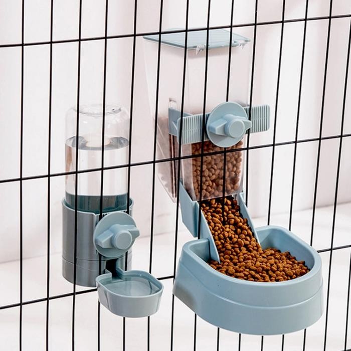 Automatic Pet Bowls Cage Hanging Feeder Pet Water Bottle Food