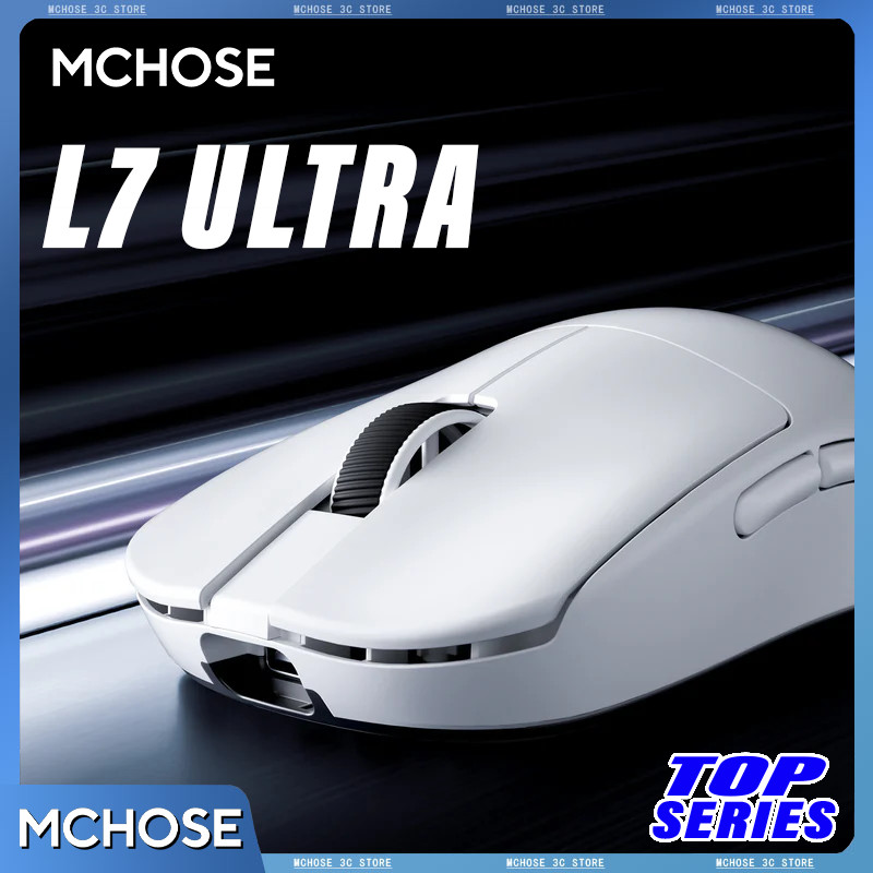 Official Mchose L7 Ultra Wireless Gaming Mouse Paw3950 E-Sport Sensor Realtek Flagship Master
