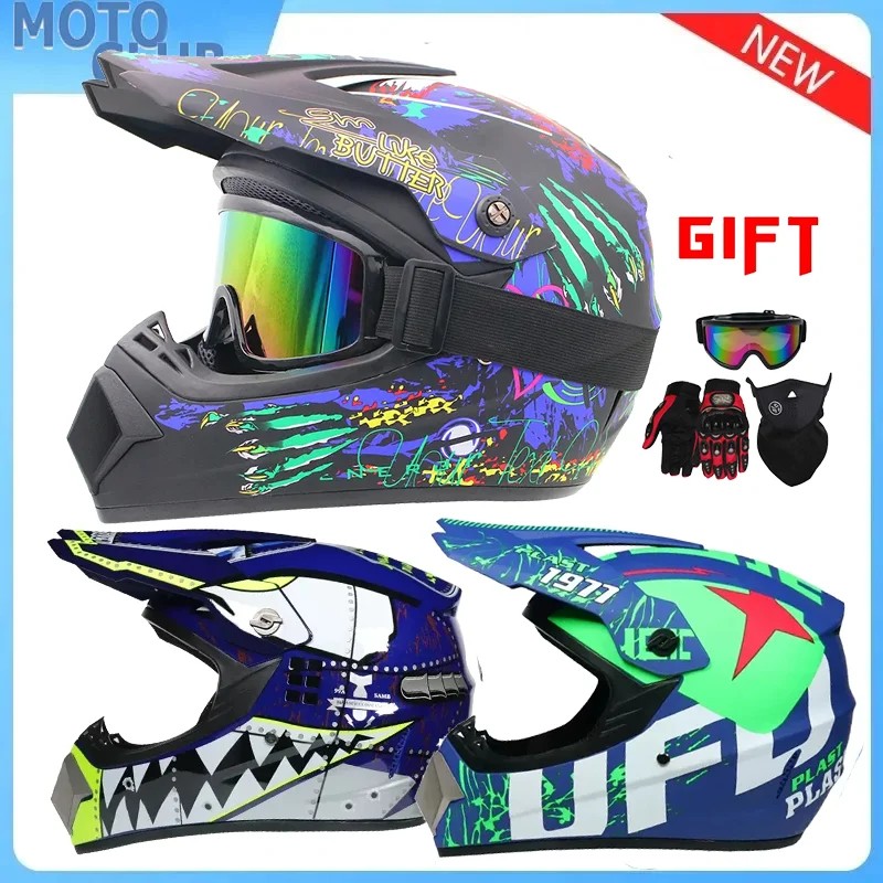 Motorcycle Helmet Man Children Off-Road Helmet Downhill Am Dh Cross Helmet Capacete Motocross Casco
