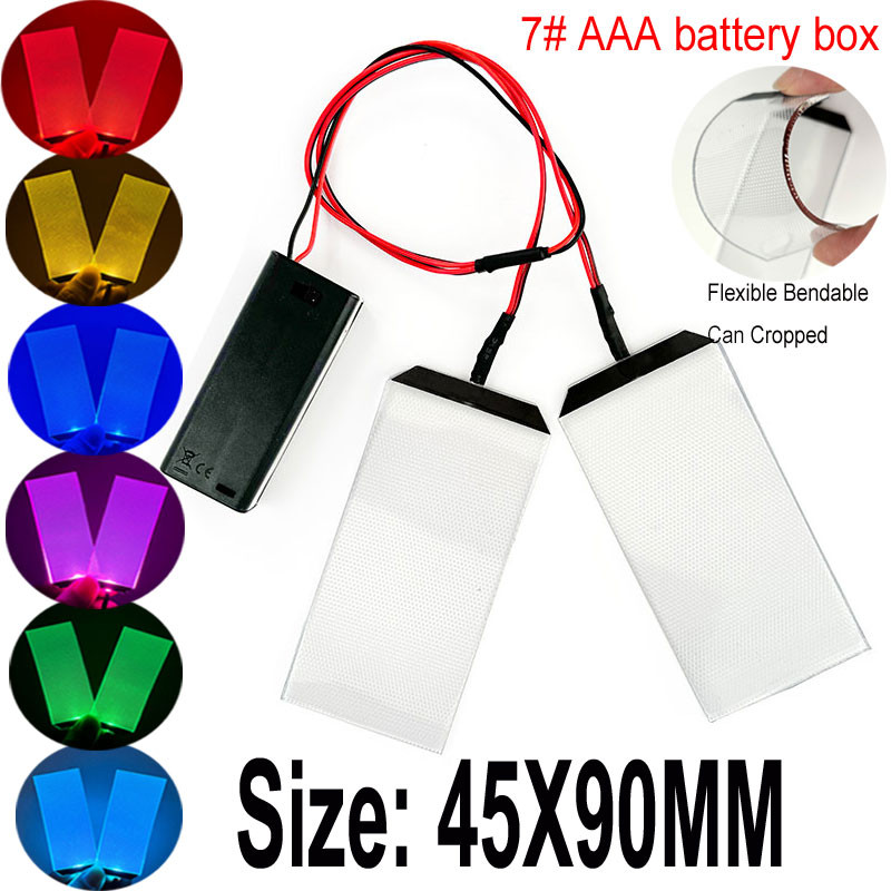 45X90Mm Bendable Flexible Led Light Eyes Cosplay Kits For Diy Helmet Mask Eye Lights Modified Props