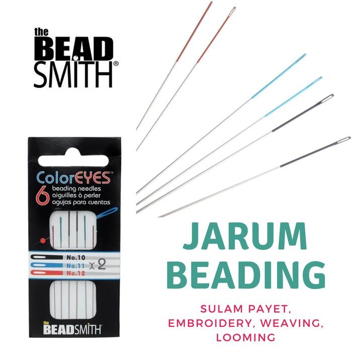 

Jarum Beading Needle 6 Color Eyes Beadsmith